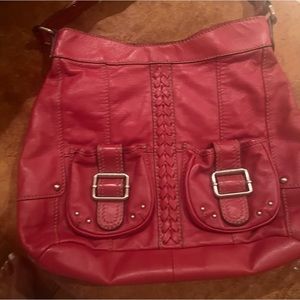 Tignanello red leather vintage purse.